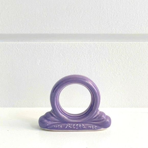 Fiesta Homer Laughlin Retired Limited Edition Color Lilac Napkin Ring 1994-1995 - Picture 2 of 13
